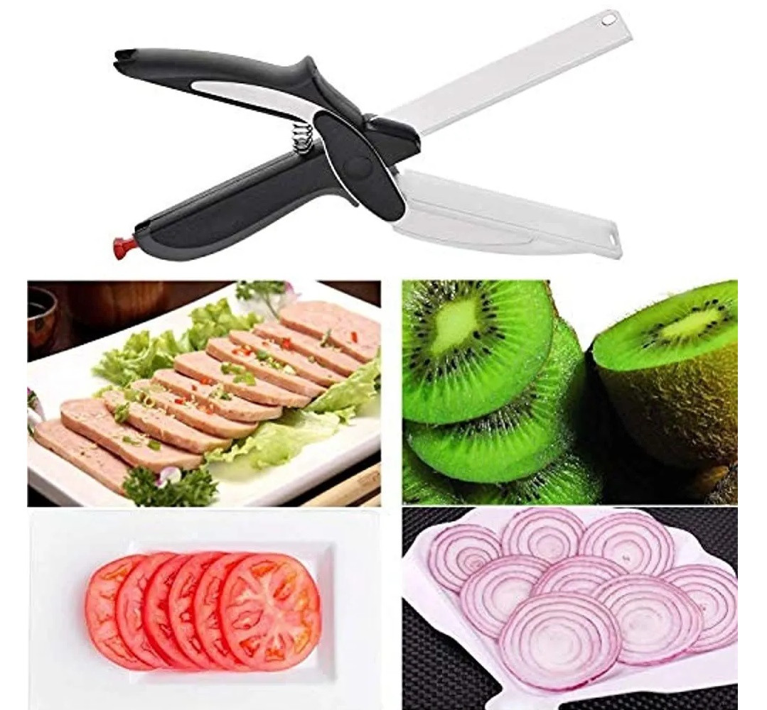 Miniatura 3 de Cortador Cocina 2 En 1 Cuchillo Tijeras